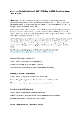 Ventilators Market_Blog