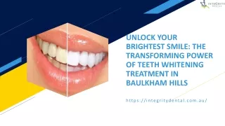 Unlock Your Brightest Smile with Teeth Whitening Treatment