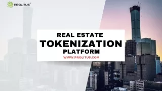 Real Estate Tokenization  development Company  Prolitus