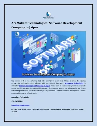 Software Development Company in Jaipur