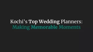 Premium wedding planners provide a variety of entertainment options.