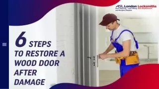 6 Steps to Restore a Wood Door After Damage