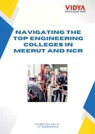 Navigating the Top Engineering Colleges in Meerut and NCR