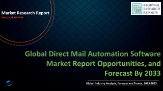 Direct Mail Automation Software Market Future Landscape To Witness Significant Growth by 2033