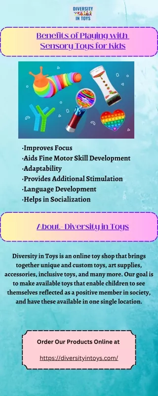 Benefits of Playing with Sensory Toys for Kids