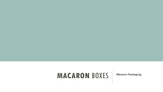 Macaron Boxes