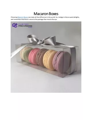 Macaron Boxes