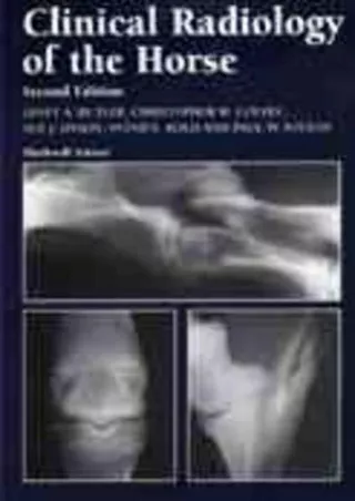 Read ebook [PDF] Clinical Radiology of the Horse