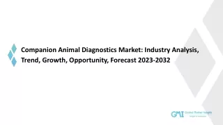 Companion Animal Diagnostics Market