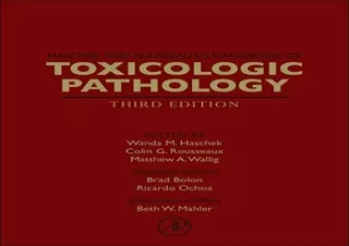 PDF Haschek and Rousseaux's Handbook of Toxicologic Pathology Free