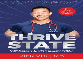 Download Thrive State, 2nd Edition: Your Blueprint for Optimal Health, Longevity