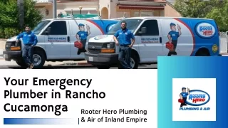 Rooter Hero Plumbing  & Air of Inland Empire  Your Emergency Plumber in Rancho Cucamonga