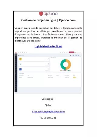 Gestion de projet en ligne | Djaboo.com