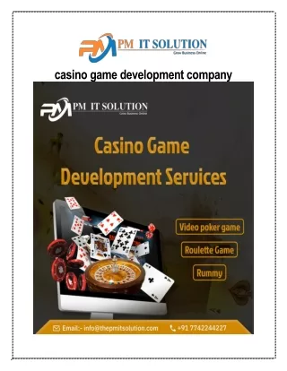 Rummy Game Development Company | Pm It Solution