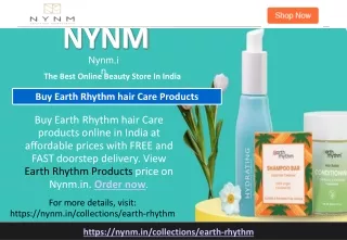 Earth Rhythm hair Care Products Online