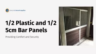 12 Plastic and 12 5cm Bar Panels
