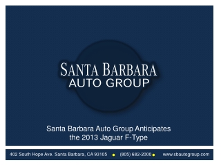 Santa Barbara Auto Group Anticipates the 2013 Jaguar F-Type