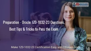 Preparation - Oracle 1Z0-1032-23 Questions, Best Tips & Tricks to Pass the Exam