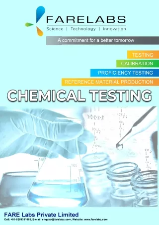 Best Chemical Testing Laboratory | Fare Labs Pvt. Ltd.