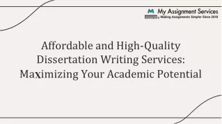 Affordable and High Quality Dissertation Writing Services Maximizing Your Academ