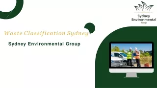 Waste Classification Sydney