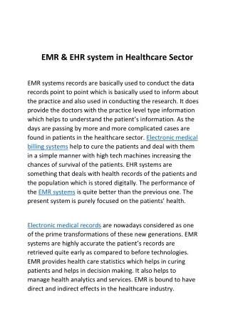 EMR Systems