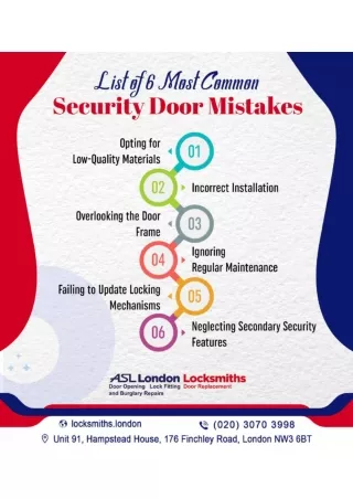 Top 6 Most Common Security Door Mistakes