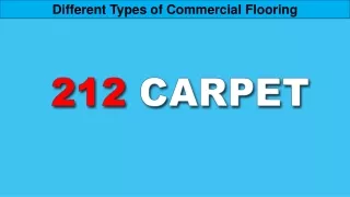 Different Types of Commercial Flooring
