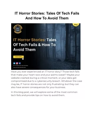 IT Horror Stories_ Tales Of Tech Fails And How To Avoid Them