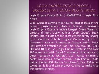 logix empire estate plots | 8860623210 | logix plots noida