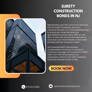 Surety Construction Bonds in NJ