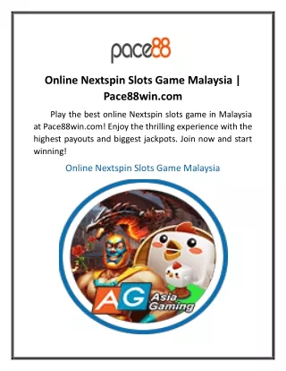 Online Nextspin Slots Game Malaysia