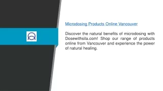 Microdosing Products Online Vancouver Dosewithsila.com