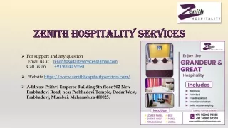 Luxury service apartments in Bandra  Zenith Hospitality services