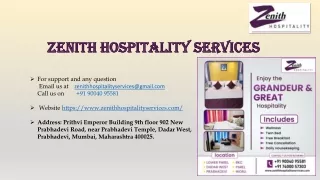 Luxury service apartments in bandra  Zenith Hospitality services