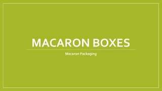 Macaron Boxes