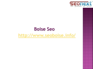 Boise Search Engine Optimization