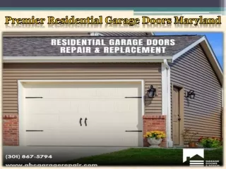 Premier Residential Garage Doors Maryland