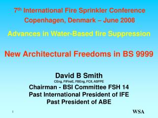 Advances in Water-Based fire Suppression