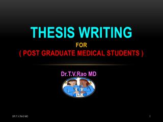 thesis writing