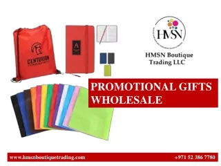 PROMOTIONAL GIFTS WHOLESALE pdf