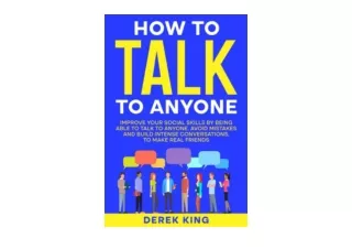 Download How to Talk to Anyone Improve your Social Skills by Being Able to Talk