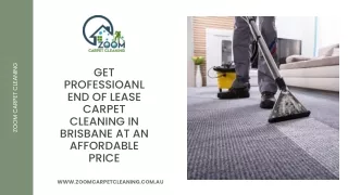 Get Professioanl End of Lease Carpet Cleaning in Brisbane at an Affordable Price