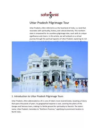 Uttar Pradesh Pilgrimage Tour
