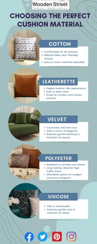 Types of Cushion Material