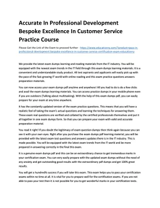 Accurate In Professional Development Bespoke Excellence In Customer Service Prac