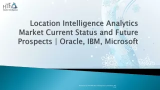 Location Intelligence Analytics Market