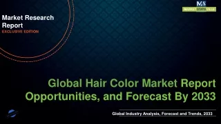 Hair Color Market Size to Reach US$ 40,443.95 million by 2033