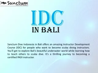 Idc In Bali