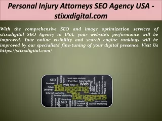 Personal Injury Attorneys SEO Agency USA - stixxdigital.com